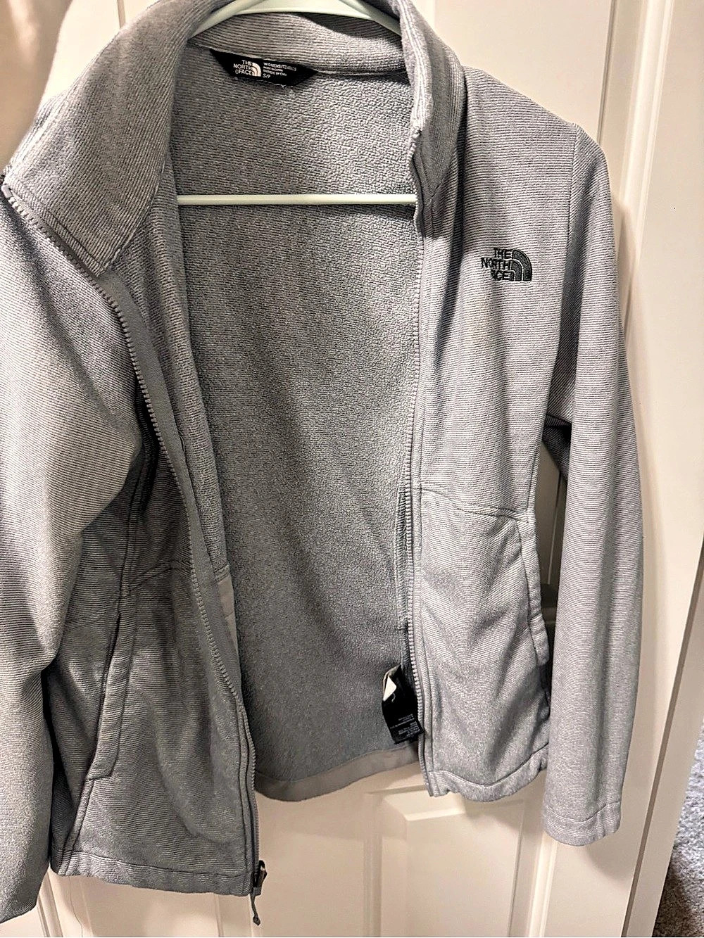 The North Face WindWall Fleece Full Zip Jacket Gray